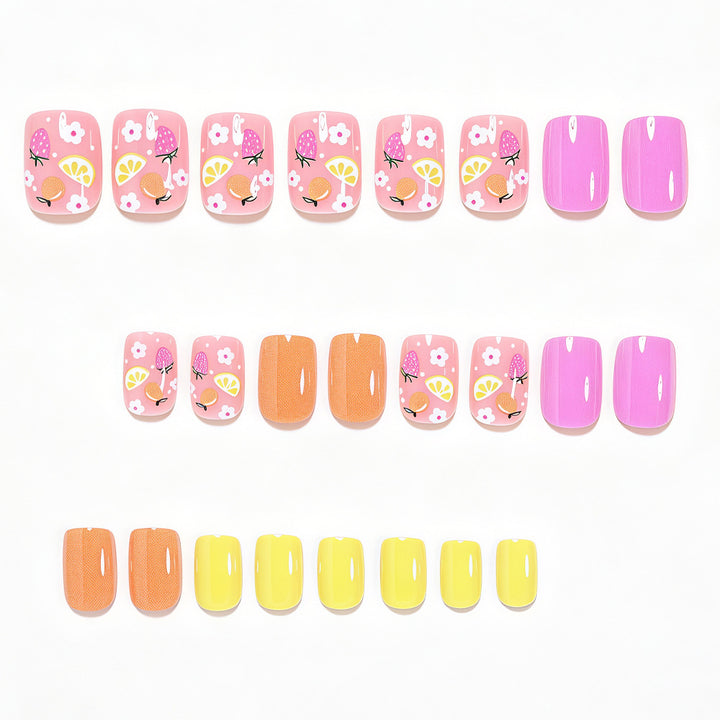 Fruit-Inspired Press-On Nail Art Set Kalsten