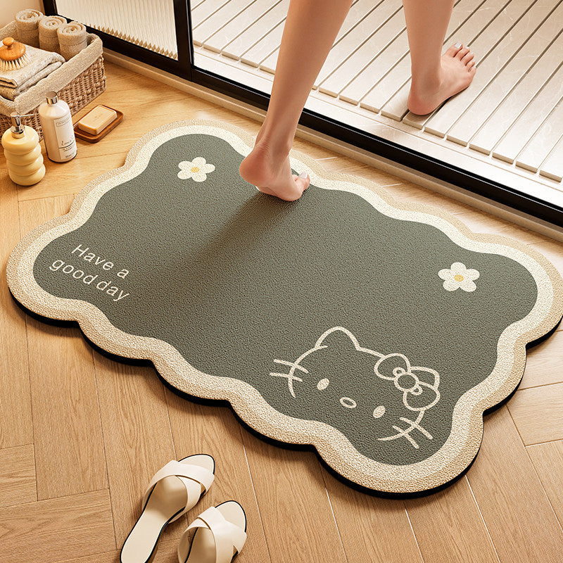 Playful Character-Shaped Bath Mat