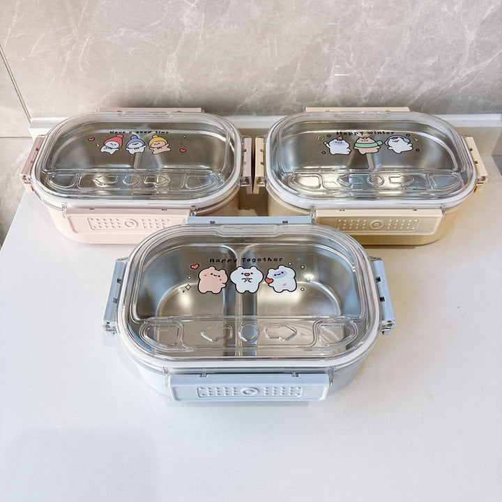 Fun-Themed Multi-Compartment Meal Storage Container