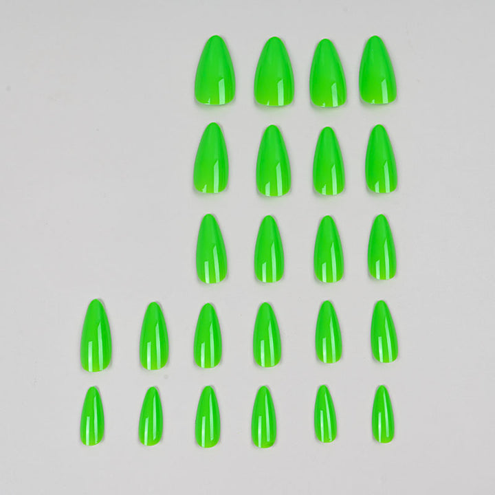 Glossy Long-Stiletto Press-On Nails