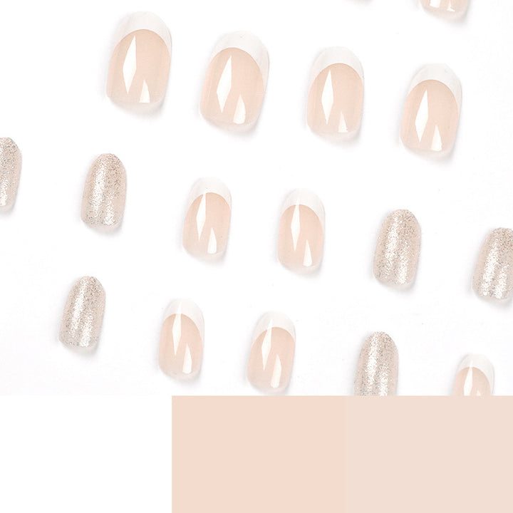Artistic Nail Extensions with Elegant French Tip Kalsten