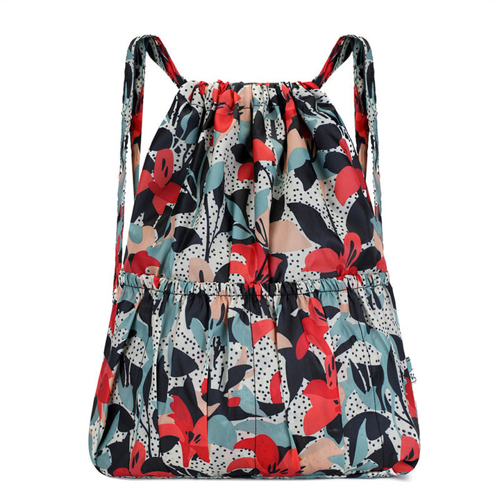 Floral Print Drawstring Backpack Kalsten