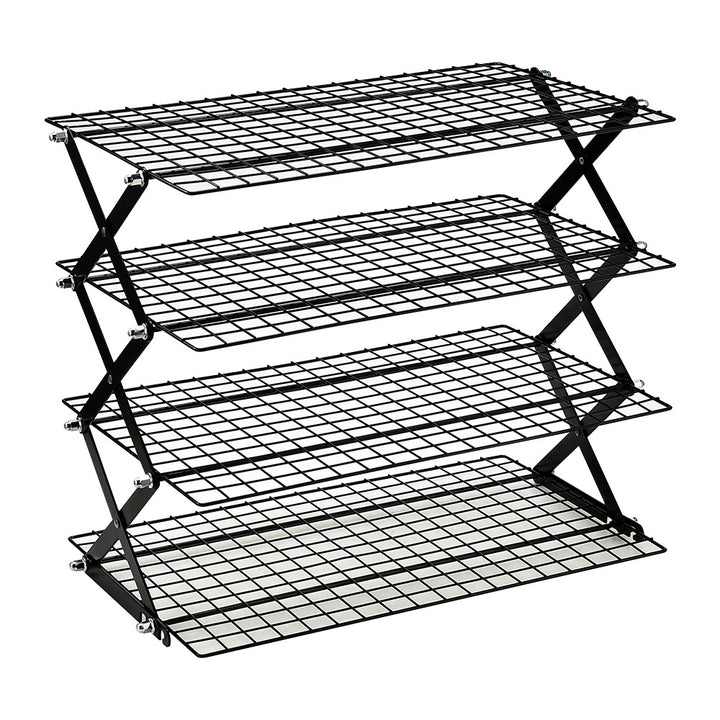 Foldable Kitchen Rack Made of Sturdy Metal Grid Kalsten