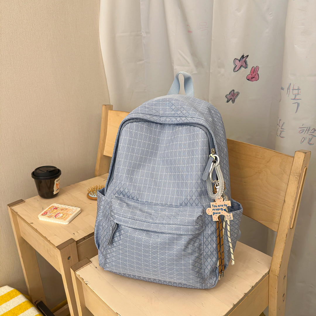Casual Checkered Backpack Kalsten