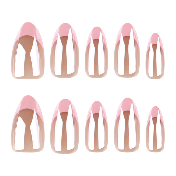 Artistic stiletto nails with gloss and transparency effects Kalsten