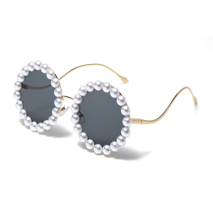 Women's designer sunglasses with pearl-embellished frame Kalsten