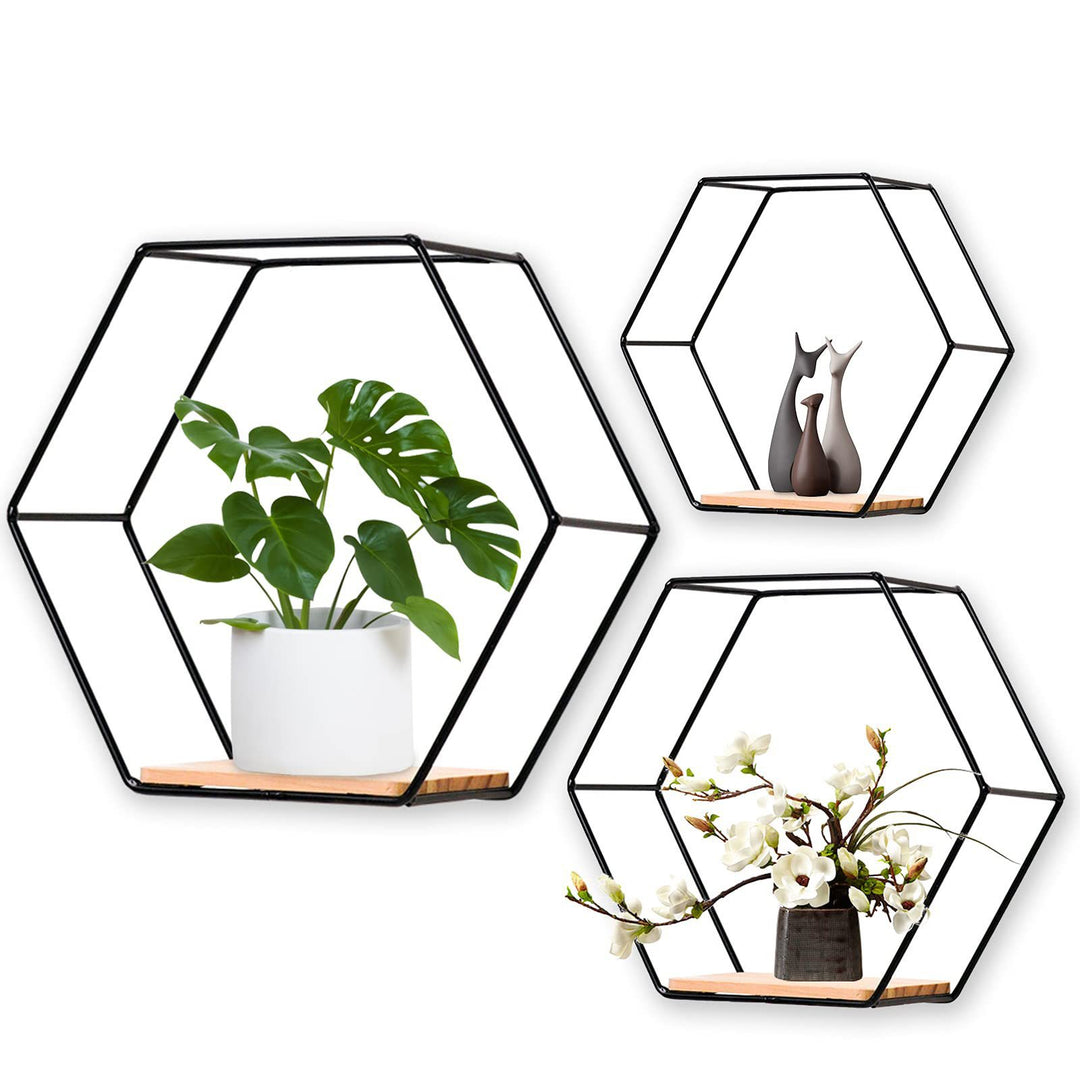 Hexagonal Wall-mounted Shelf