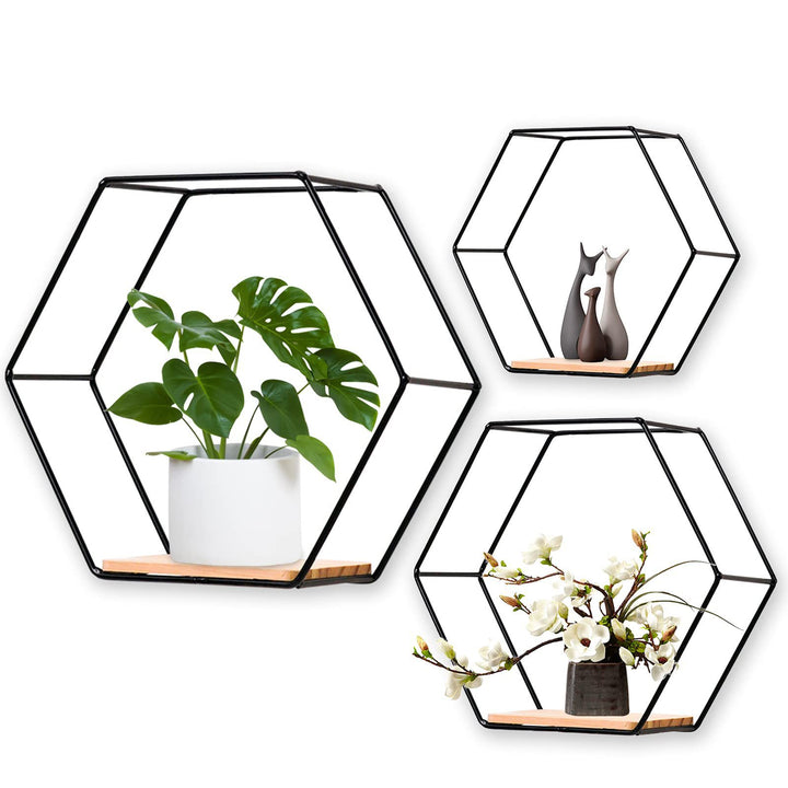 Hexagonal Wall-mounted Shelf