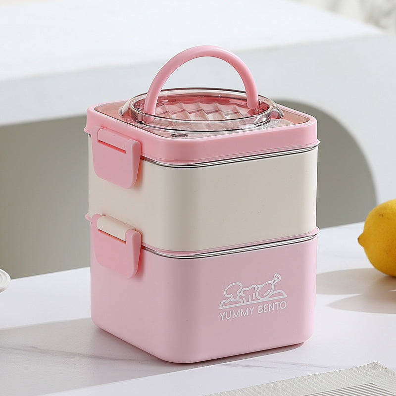 Portable Multi-Compartment Lunch Carrier