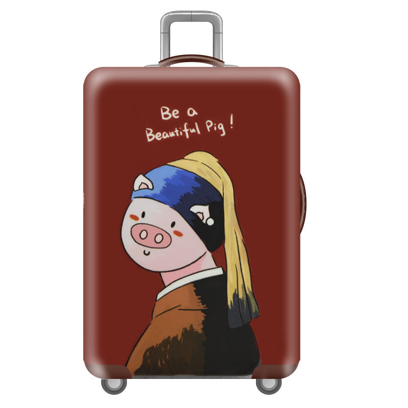 Women's Hard Shell Suitcase with Unique Illustration Design Kalsten
