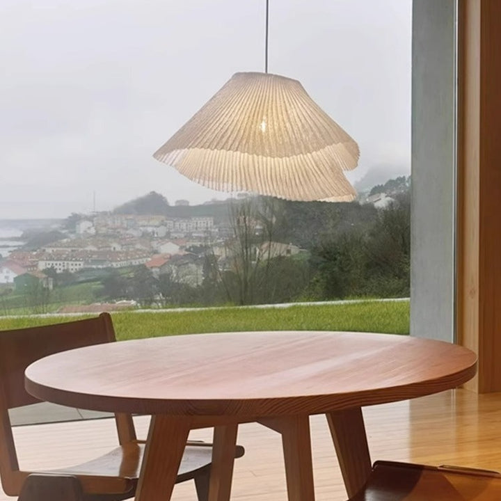 Elegant Pleated Pendant Light Fixture