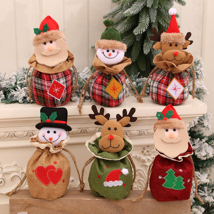 Festive Decorative Plush Snowman Gift Bag Kalsten
