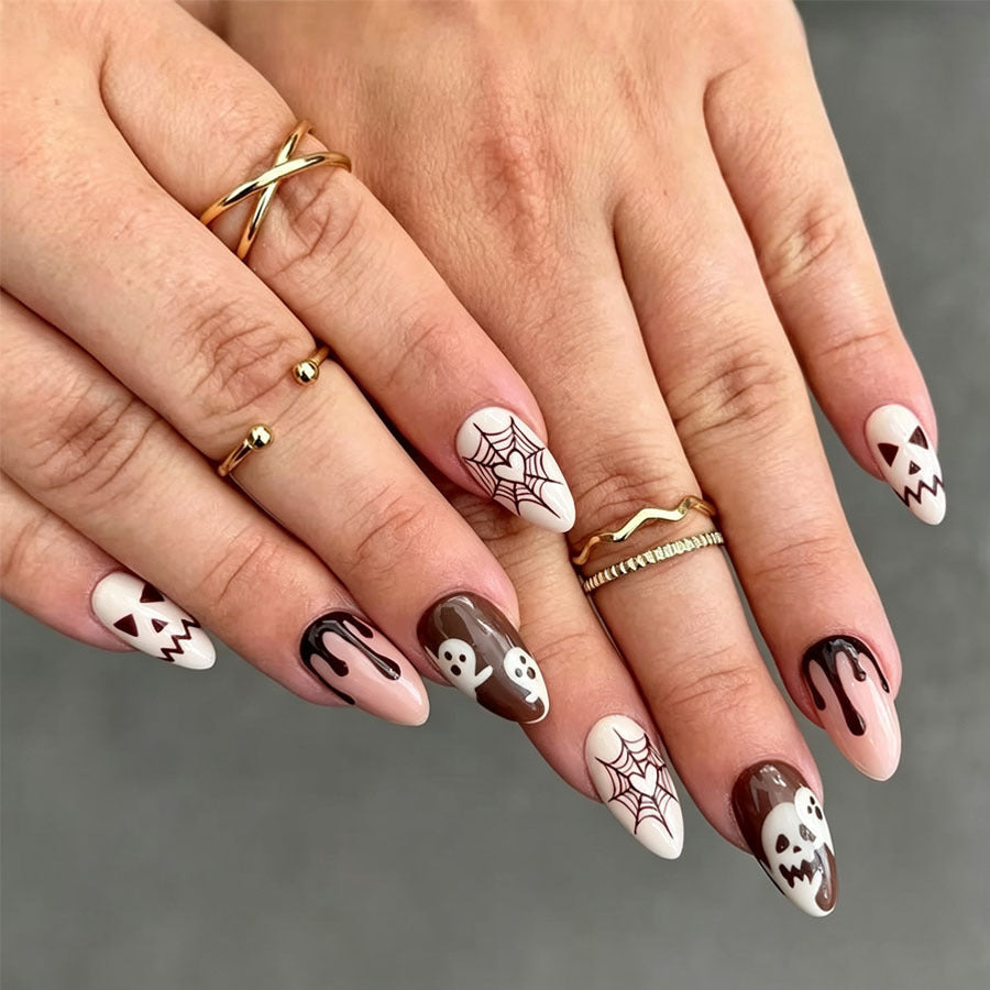 Halloween Themed Press-On Nail Art Set Kalsten