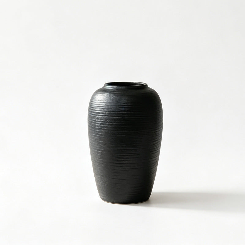 Textured Ceramic Decorative Floor Vase Kalsten