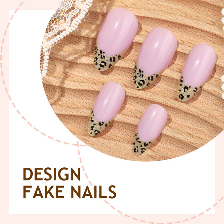 Artificial nail set with leopard pattern Kalsten