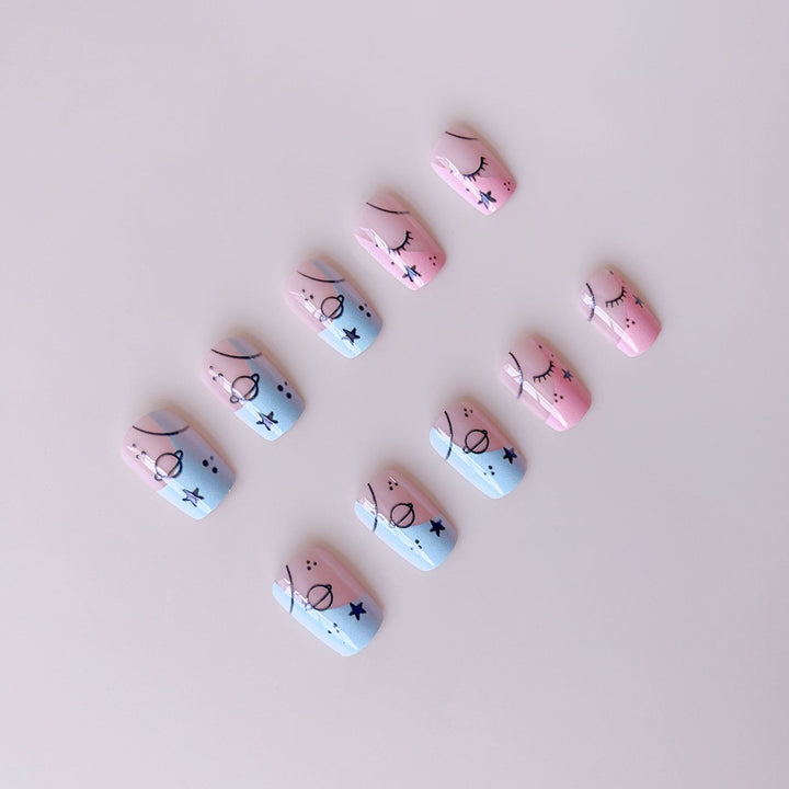 Art nail set with artistic motifs Kalsten