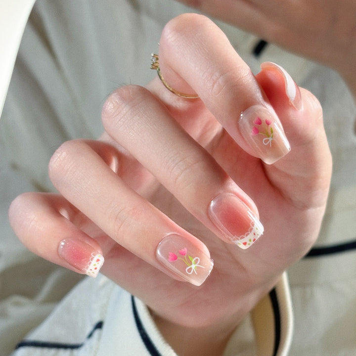 Artistic Press-On Nail Set with Unique Leopard Design Kalsten