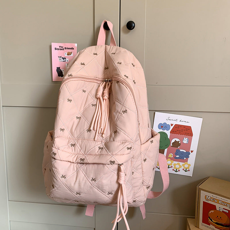 Quilted Playful Design Backpack Kalsten