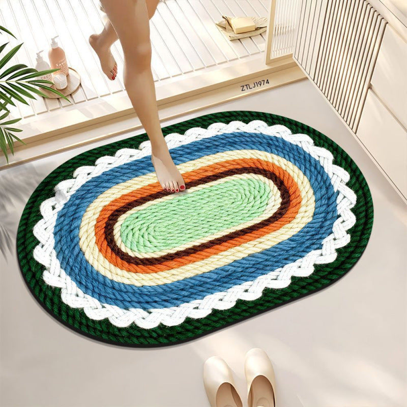 Braided Oval Area Rug