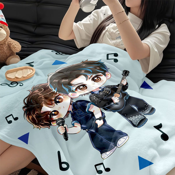 Cartoon Character Fleece Throw