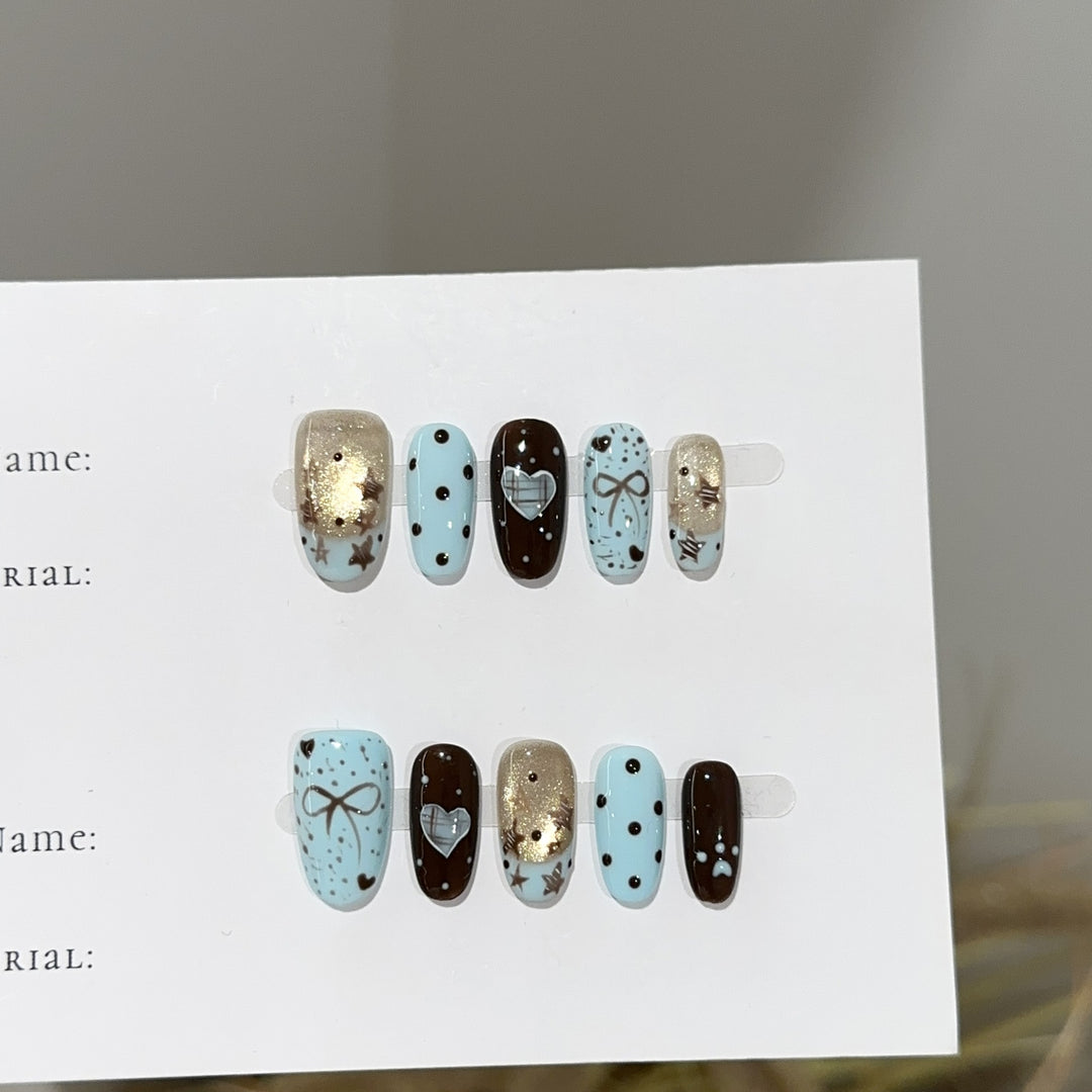 Decorative Themed Press-On Nail Set
