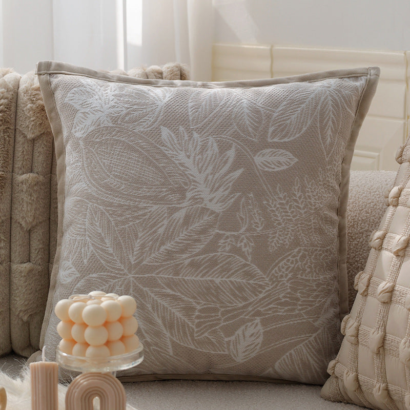 Decorative pillowcase with knotted grid relief and fine cotton look Kalsten