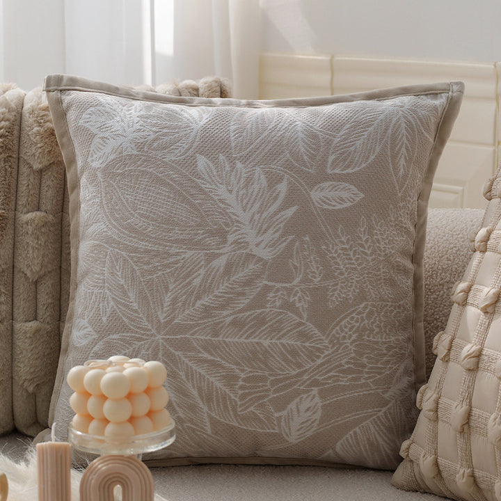 Decorative pillowcase with knotted grid relief and fine cotton look Kalsten