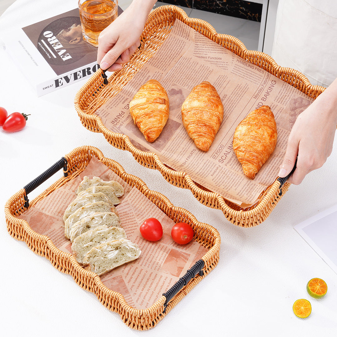 Woven Decorative Serving Tray Kalsten