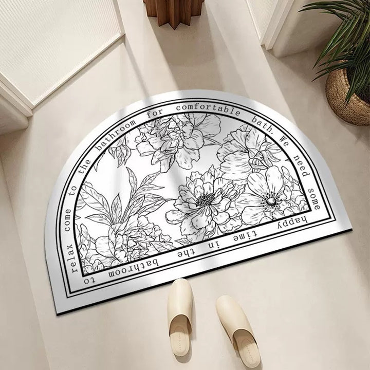 Elegant Country-Themed Bathroom Mat Kalsten