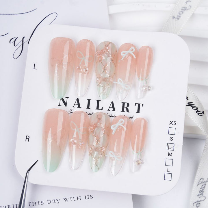 Decorative 3D Butterfly Press-On Nails Kalsten