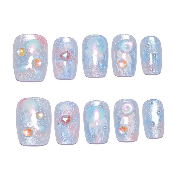 Artistic Premium Nail Extensions with Unique Artistic Accents Kalsten