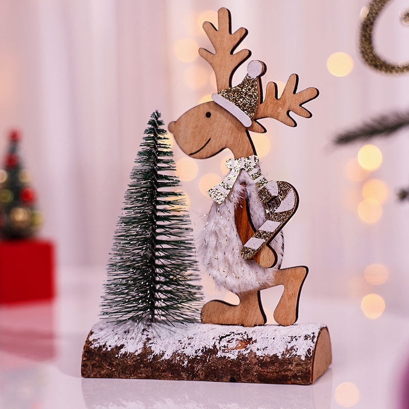 Decorative Wooden Reindeer Figurine Kalsten