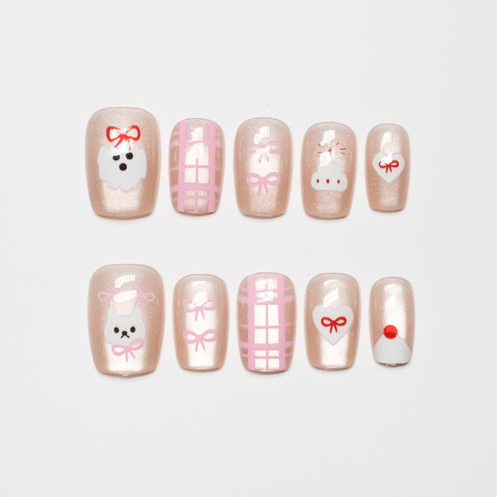 Playful Character-Themed Press-On Nail Set Kalsten 1787395325