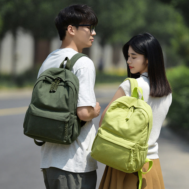 Casual Corduroy Backpack Kalsten