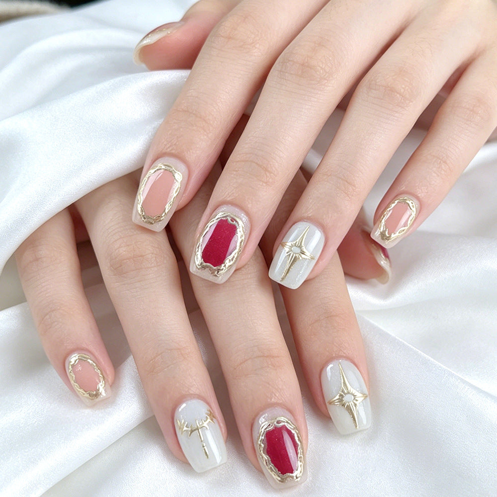 Luxurious Press-On Nail Art Set Kalsten