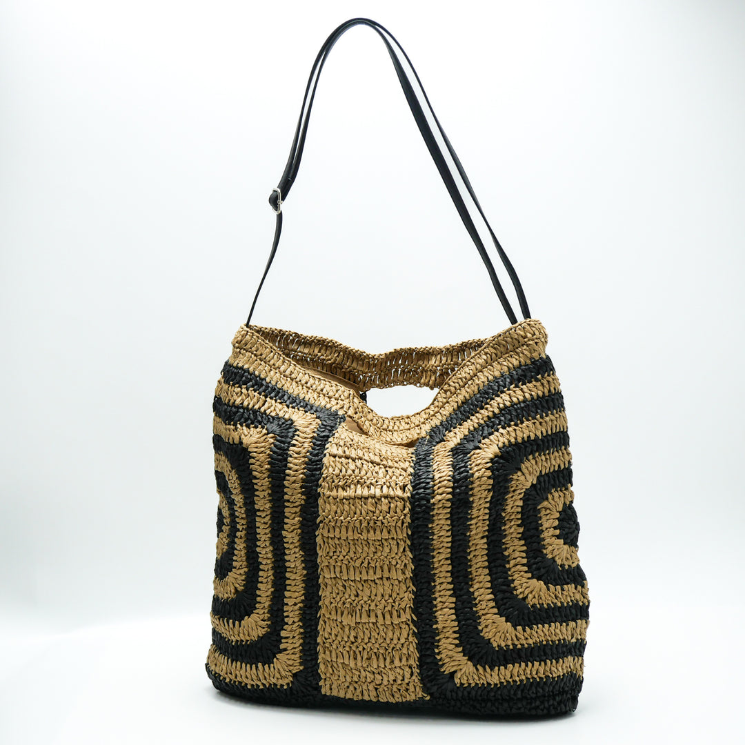 Handcrafted tote bag with geometric design Kalsten