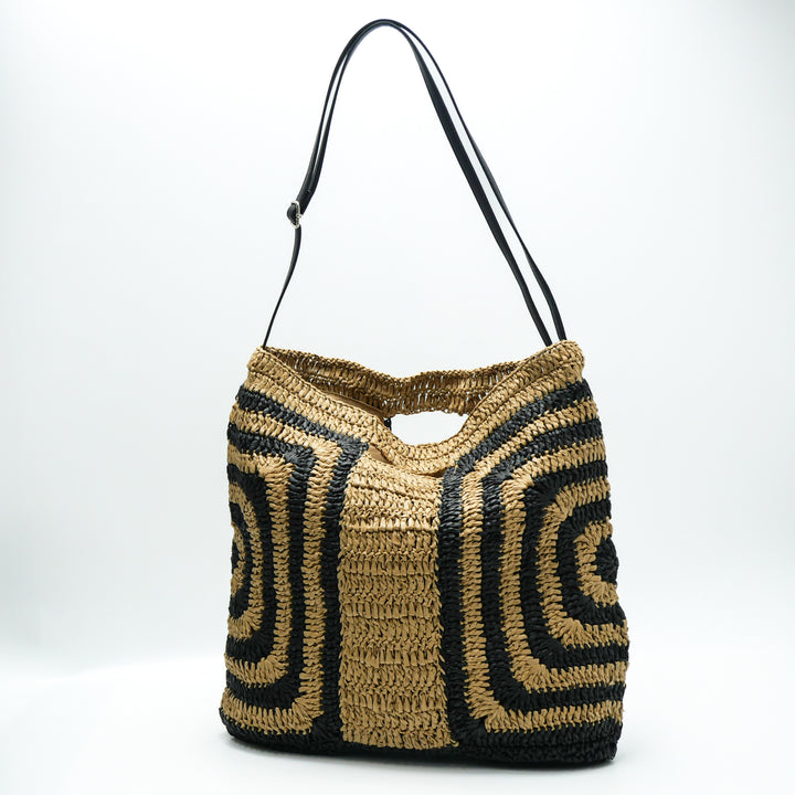 Handcrafted tote bag with geometric design Kalsten