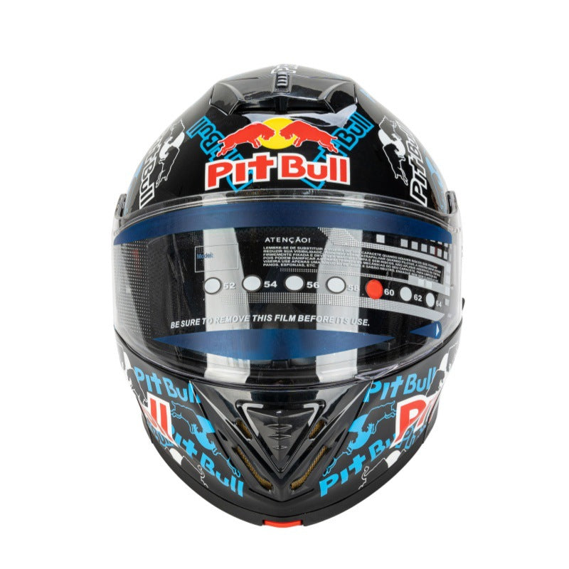 Full-Face Racing Helmet with Graphic Design Kalsten