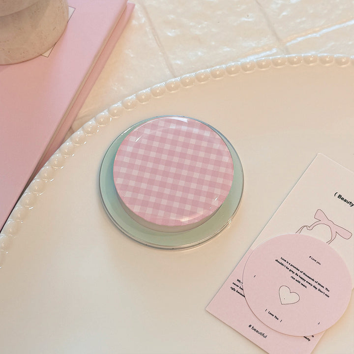 Practical glass coaster with checkered pattern Kalsten