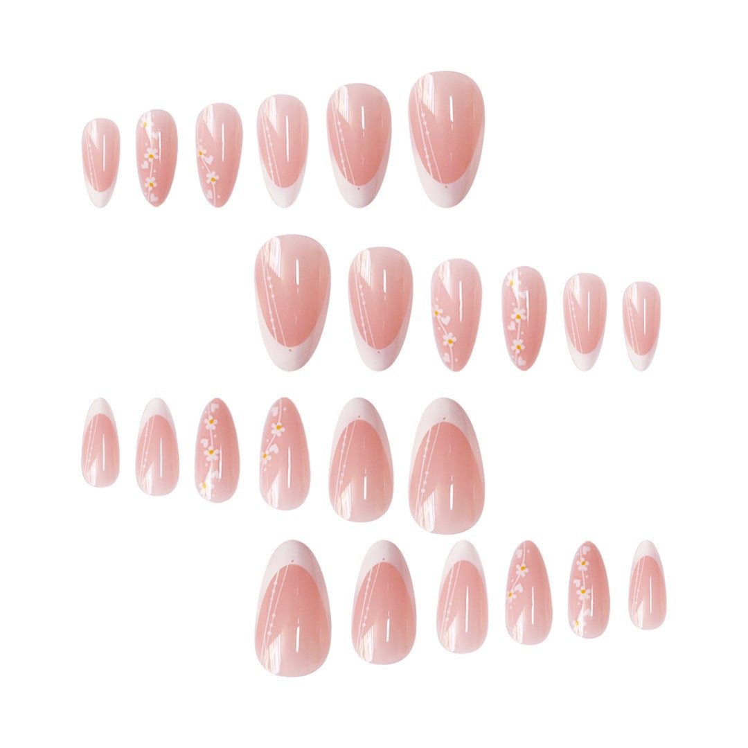 Artistic Floral Gradient Press-On Nail Set Kalsten
