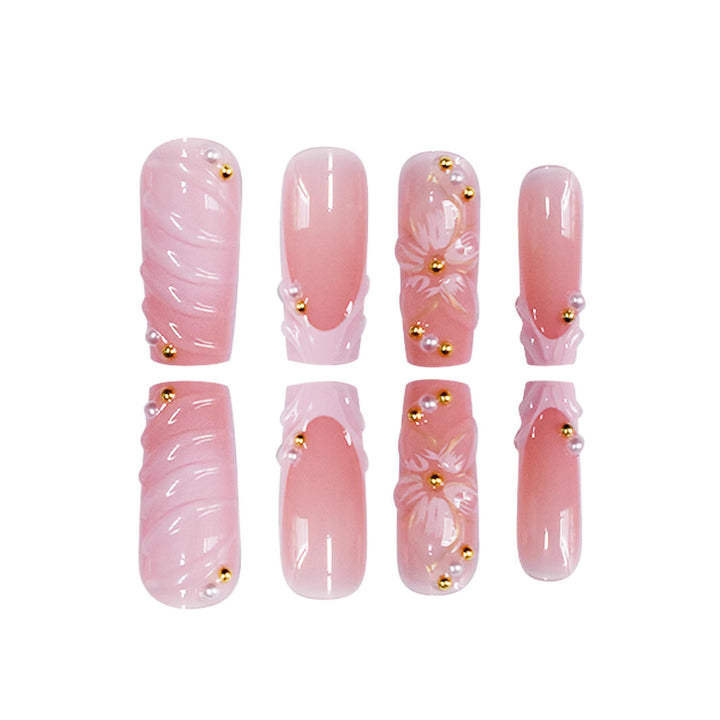 Floral-Inspired Premium Acrylic Nail Enhancements Kalsten