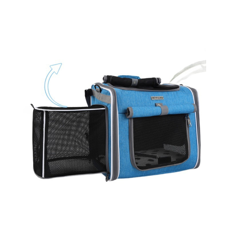 ventilated bike front pet carrier backpack with reinforced frame Kalsten