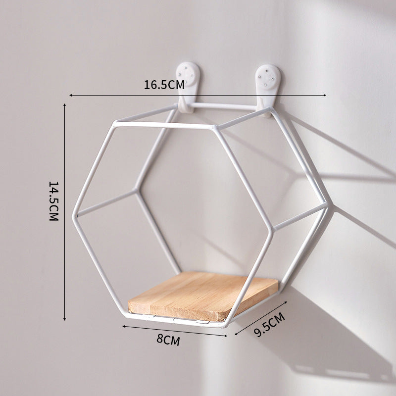 Hexagonal Wall-mounted Shelf