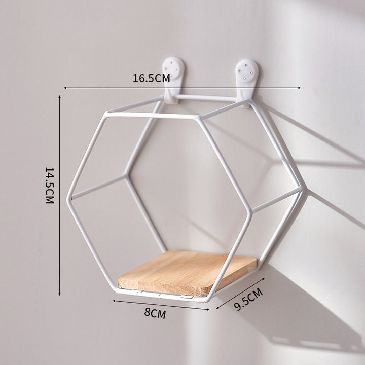 Hexagonal Wall-mounted Shelf