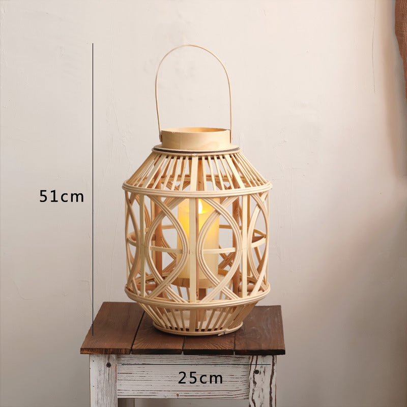 Handcrafted lantern made of rattan Kalsten