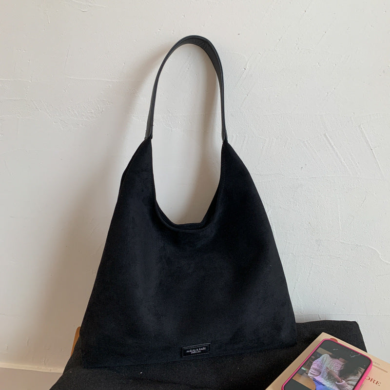 Premium Suede Slouchy Tote Bag Kalsten