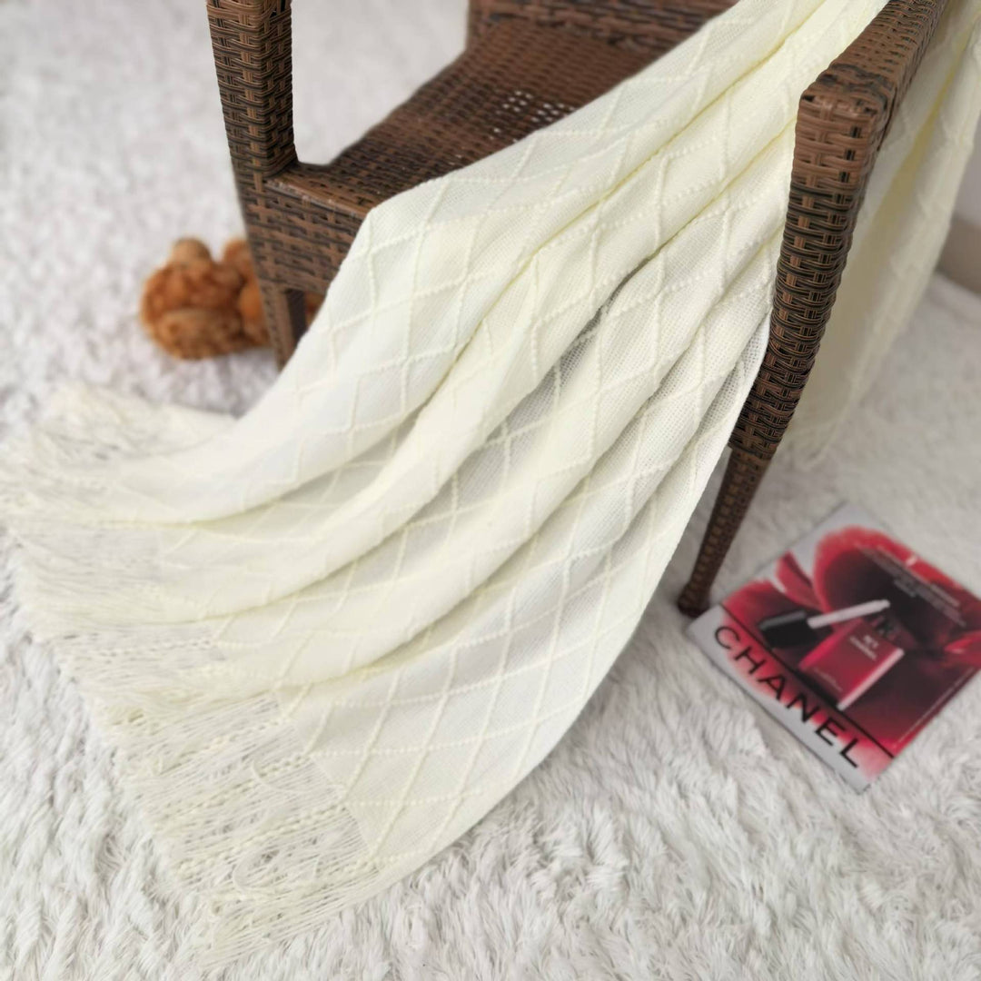 Luxurious Textured Knit Scarf Kalsten