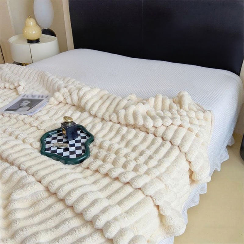 Women's Ultra-Soft Cuddly Blanket with Wave Structure Kalsten