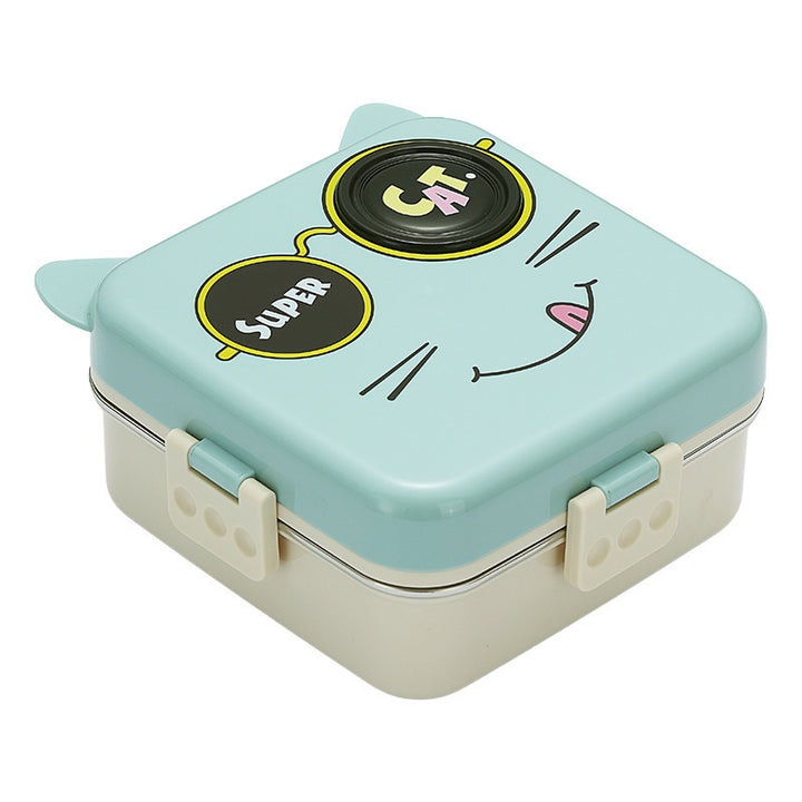 Illustrated Elephant-Themed Bento Lunch Box