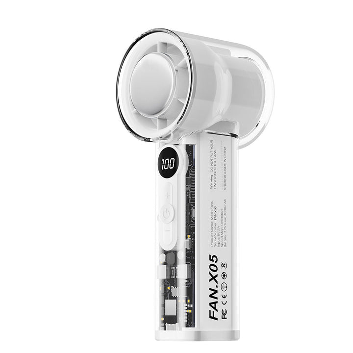 Women's Portable Transparent Mini Fan Kalsten